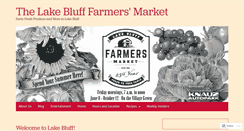 Desktop Screenshot of lakeblufffarmersmarket.com
