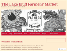 Tablet Screenshot of lakeblufffarmersmarket.com